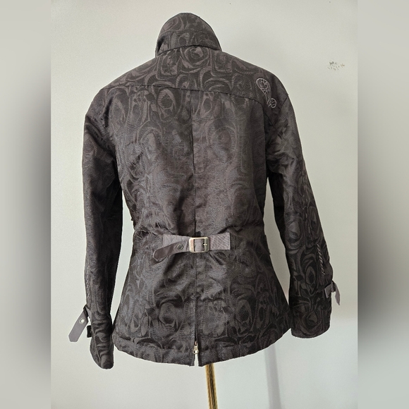 SCOTT Black Ski/ Snowboarding Jacket with Floral Pattern, Toggle Buttons. Size - Picture 6 of 16